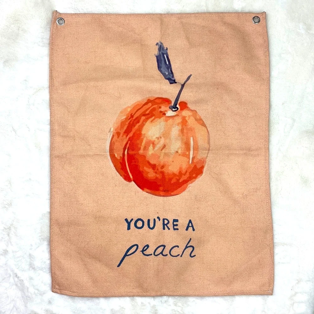 ✨4🛒 $20 ✨ “You’re a peach” 🍑 wall tapestry print art decor 18:23”